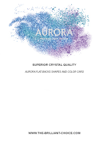 Aurora Flat Backs Shapes & Color Card