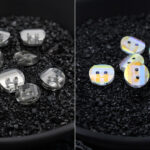 Aurora crystal buttons