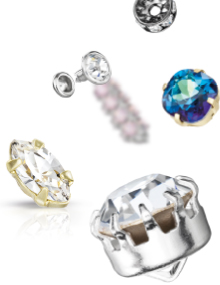 Preciosa Stones in Settings